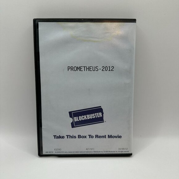Prometheus 2012 DVD Blockbuster Exclusive Sci Fi Film Directed By Ridley Scott - Picture 2 of 5